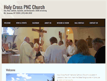 Tablet Screenshot of holycrossncc.org